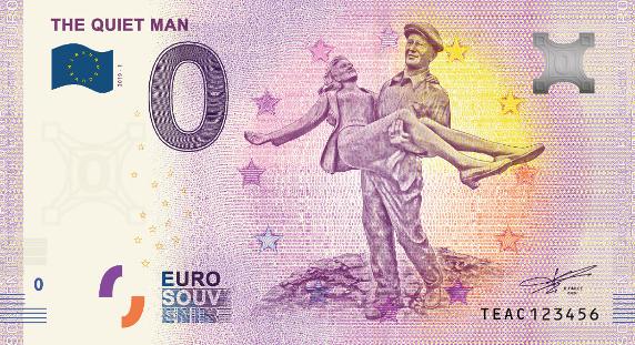 0 euro banknote euro note souvenir ireland zero euro banknote