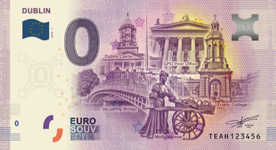 0 Euro Souvenir Banknote Italy 2021 - Official Collectible In Original Folder