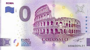 Roma Colosseo  0 Euro Note Souvenir Banknote